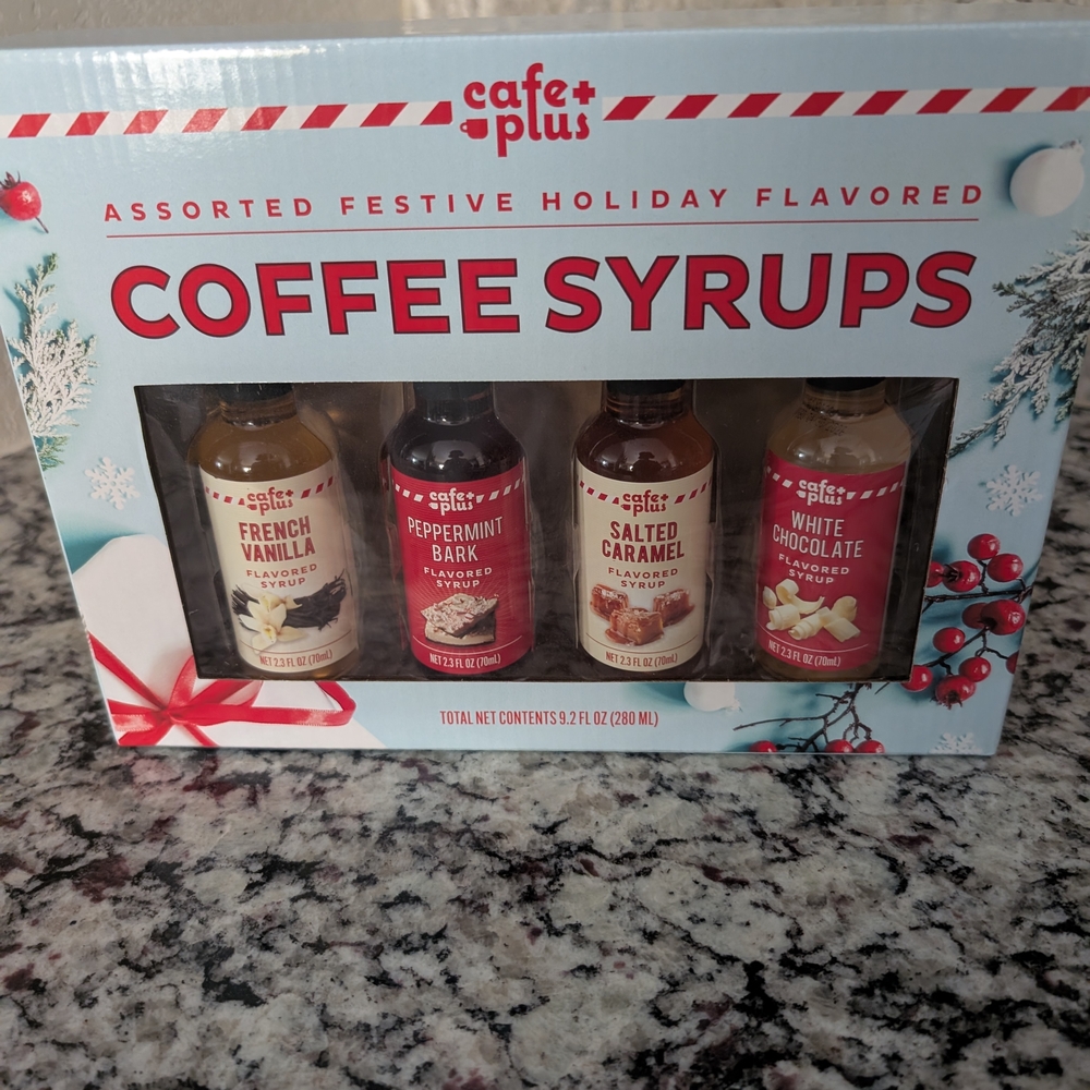 NEW Cafe Plus Assorted Festive Holiday Coffee Syrups